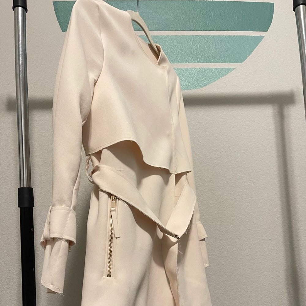 TOPSHOP Trench Jacket Coat Light Pink US 4